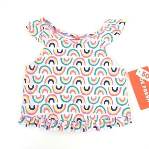 Joe Fresh Baby Rainbow Ruffle Bathing Suit Top